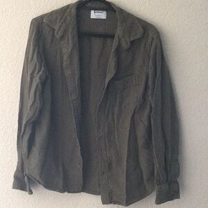 Old Navy Green Flannel